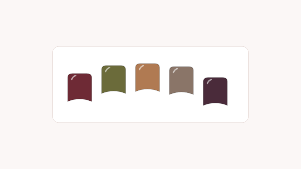 Illustration of short nails for: Fall Nail Colors for Short Nails: Burgundy, Olive, Caramel and More